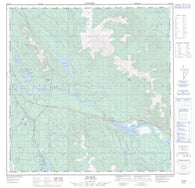105D10 Macrae Canadian topographic map, 1:50,000 scale