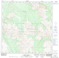 105D12 Mount Arkell Canadian topographic map, 1:50,000 scale