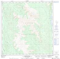 105D15 Joe Mountain Canadian topographic map, 1:50,000 scale