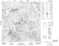 105E02 Teslin Mountain Canadian topographic map, 1:50,000 scale