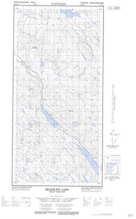 105E05E Braeburn Lake Canadian topographic map, 1:50,000 scale