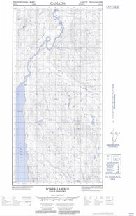 105E06E Lower Laberge Canadian topographic map, 1:50,000 scale