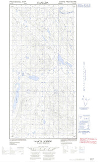 105E07W Mason Landing Canadian topographic map, 1:50,000 scale