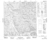 105E08 Livingstone Creek Canadian topographic map, 1:50,000 scale
