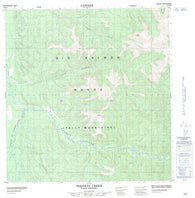 105E09 Teraktu Creek Canadian topographic map, 1:50,000 scale