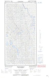 105E10E Hootalinqua Canadian topographic map, 1:50,000 scale