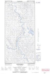 105E10W Hootalinqua Canadian topographic map, 1:50,000 scale