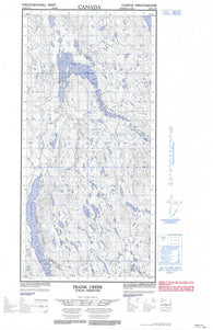 105E11W Frank Creek Canadian topographic map, 1:50,000 scale