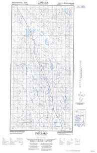 105E12W Twin Lakes Canadian topographic map, 1:50,000 scale