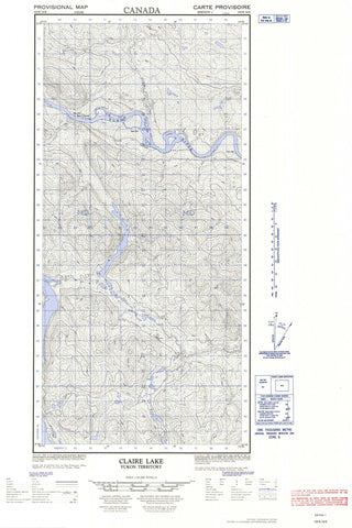 105E14E Claire Lake Canadian topographic map, 1:50,000 scale