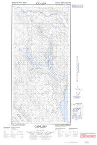 105E14W Claire Lake Canadian topographic map, 1:50,000 scale