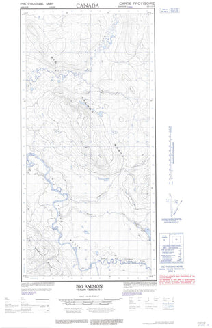 105E15E Big Salmon Canadian topographic map, 1:50,000 scale