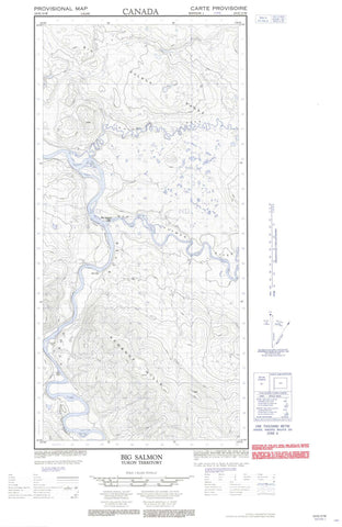 105E15W Big Salmon Canadian topographic map, 1:50,000 scale