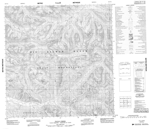 105F04 Falls Creek Canadian topographic map, 1:50,000 scale