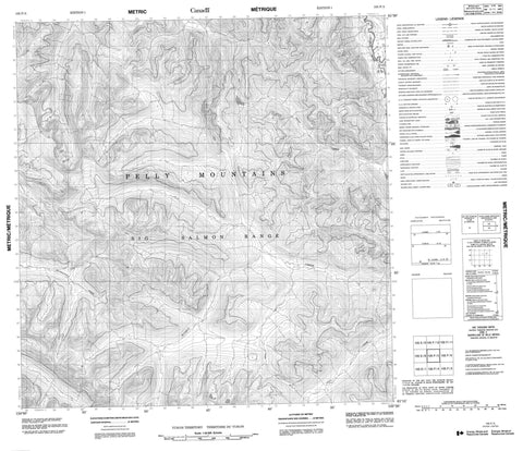 105F05 No Title Canadian topographic map, 1:50,000 scale