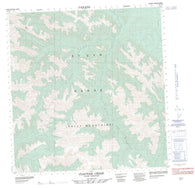 105F09 Cloutier Creek Canadian topographic map, 1:50,000 scale