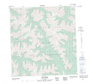 105F10 Pass Creek Canadian topographic map, 1:50,000 scale