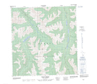 105F11 Pony Creek Canadian topographic map, 1:50,000 scale