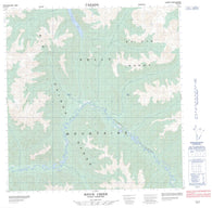 105F12 Souch Creek Canadian topographic map, 1:50,000 scale