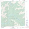 105F12 Souch Creek Canadian topographic map, 1:50,000 scale
