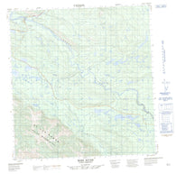 105F16 Ross River Canadian topographic map, 1:50,000 scale