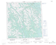 105F Quiet Lake Canadian topographic map, 1:250,000 scale