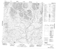 105G04 Prospect Creek Canadian topographic map, 1:50,000 scale