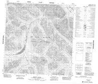 105G05 Mount Placid Canadian topographic map, 1:50,000 scale