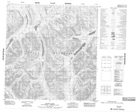 105G07 Grass Lakes Canadian topographic map, 1:50,000 scale