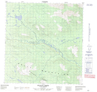 105G09 Mcevoy Creek Canadian topographic map, 1:50,000 scale
