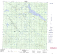 105G10 Big Campbell Creek Canadian topographic map, 1:50,000 scale