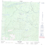 105G11 Mink Creek Canadian topographic map, 1:50,000 scale
