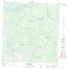 105G11 Mink Creek Canadian topographic map, 1:50,000 scale