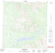 105G16 Mc Evoy Lake Canadian topographic map, 1:50,000 scale