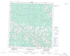 105G Finlayson Lake Canadian topographic map, 1:250,000 scale