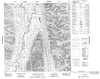 105H01 Lower Hyland Lake Canadian topographic map, 1:50,000 scale