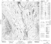 105H03 Klatsa River Canadian topographic map, 1:50,000 scale