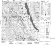 105H05 Money Creek Canadian topographic map, 1:50,000 scale