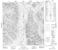 105H08 Flood Creek Canadian topographic map, 1:50,000 scale