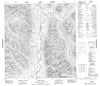 105H08 Flood Creek Canadian topographic map, 1:50,000 scale