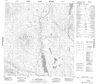 105H12 Leckie Lake Canadian topographic map, 1:50,000 scale