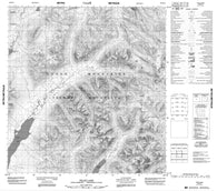 105H14 Tillei Lake Canadian topographic map, 1:50,000 scale