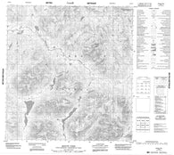 105I04 Mount Pike Canadian topographic map, 1:50,000 scale