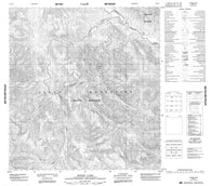 105I07 Dozer Lake Canadian topographic map, 1:50,000 scale