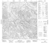 105I07 Dozer Lake Canadian topographic map, 1:50,000 scale