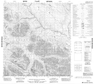 105I11 No Title Canadian topographic map, 1:50,000 scale