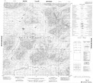105I12 No Title Canadian topographic map, 1:50,000 scale