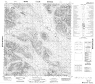 105I13 Mount Wilson Canadian topographic map, 1:50,000 scale