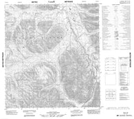 105I16 No Title Canadian topographic map, 1:50,000 scale