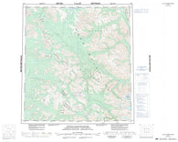 105I Little Nahanni River Canadian topographic map, 1:250,000 scale